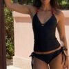 The Beaded Black Tankini - Image 3